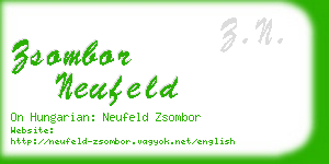 zsombor neufeld business card